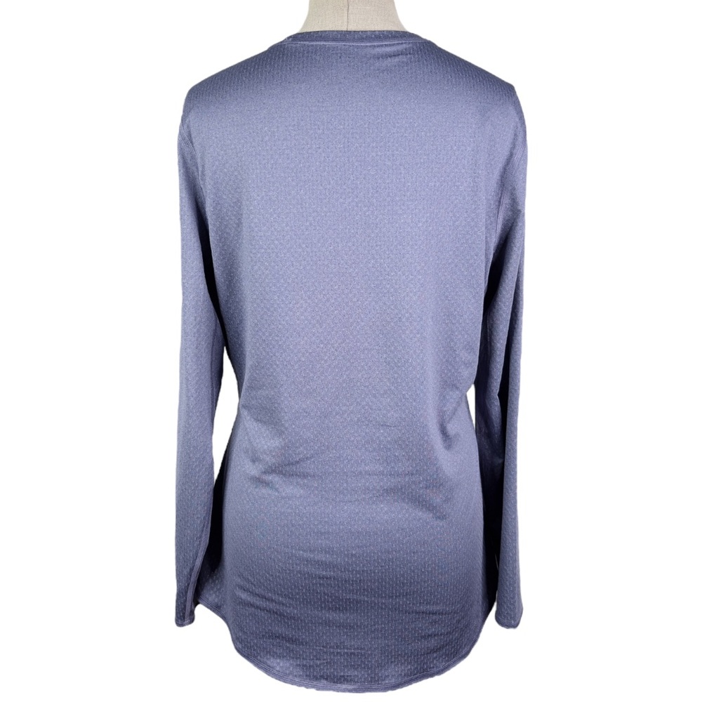 REI Co-Op Lightweight Base Layer Crew Top sz L * Purple Long Sleeve Shirt Hiking - Picture 3 of 7